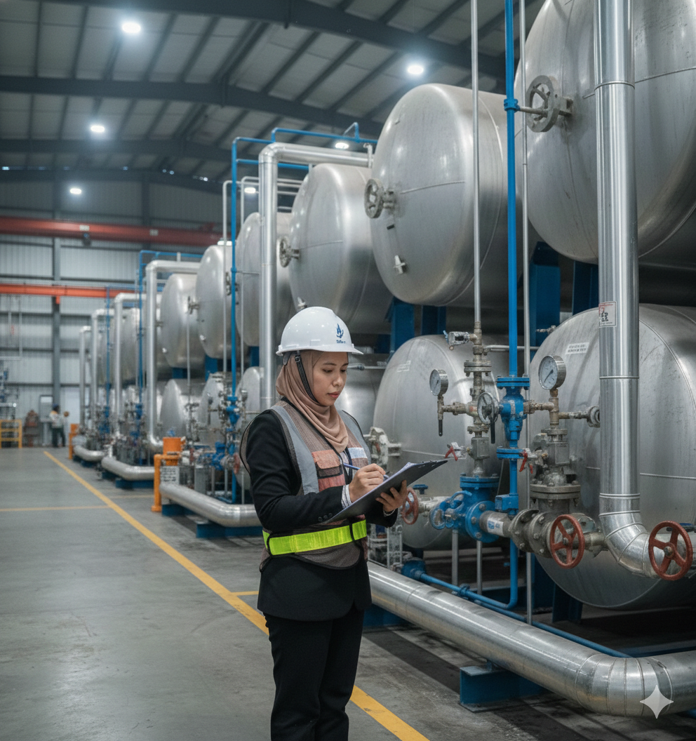 Fasilitas fabrikasi GTM dan SKID CNG TAP Energi